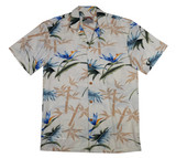 Paradise Found Men's Bamboo Paradise Hawaiian Shirt