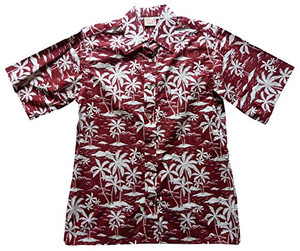 Go Barefoot Mens Palm Ukulele Placket Reverse Cotton Shirt Go Barefoot Mens Palm Ukulele Placket Reverse Cotton Shirt