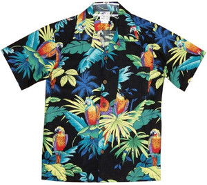 RJC Jungle Parrots Men's Hawaiian Shirt 