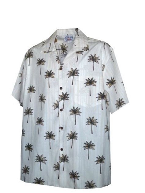 Pacific Legend Mens Coconut Tree Bamboo Duplicity Shirt