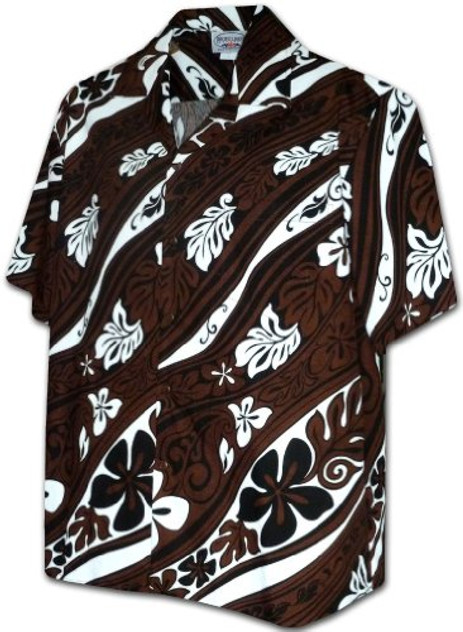 Pacific Legend Mens S to 3X Twist of Flower Shirt