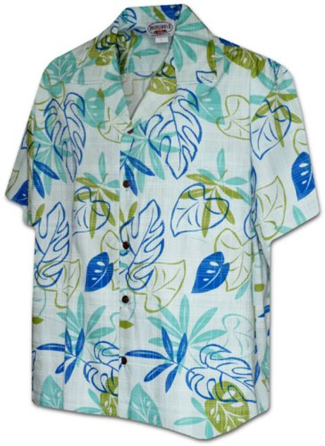 Pacific Legend Mens S to 4X Art Designed Leaves Shirt