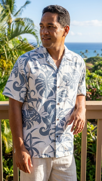 RJC Mens Delicate Tropical Rayon Shirt