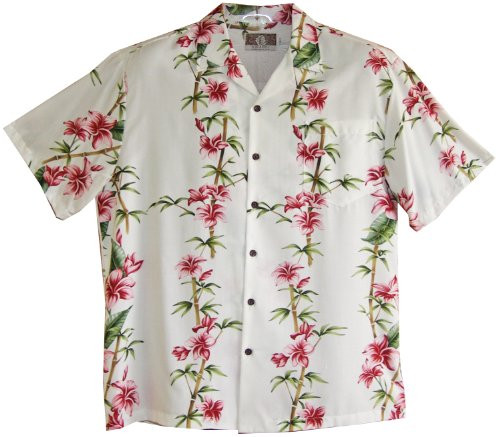 RJC Mens Plumeria Bamboo Rayon Shirt