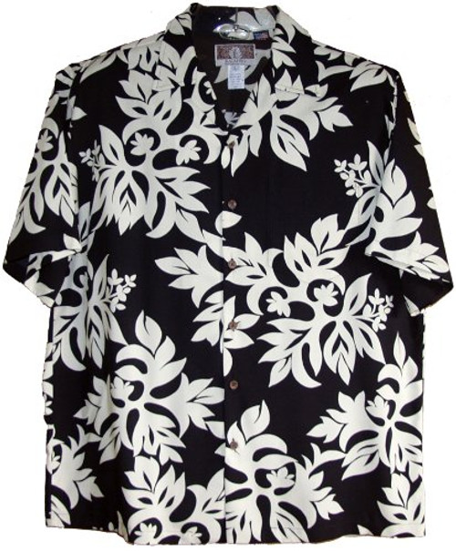 RJC Mens Classic Hawaiian Quilt Rayon Shirt