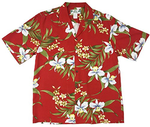 Two Palms Mens Pali Orchid Rayon Shirt