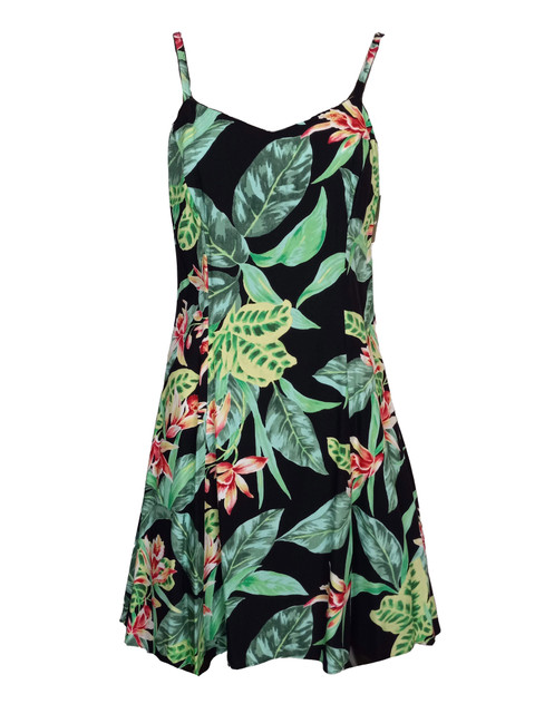 Hawaii Garden Women's Princess Seam Flared Hawaiian Dress (Petite Size)