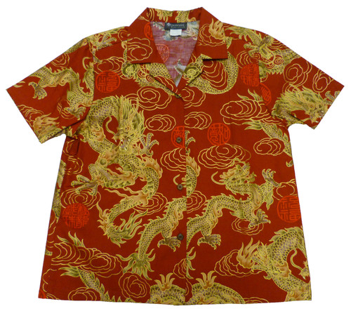 Golden Dragons Women's Hawaiian Camp Shirt