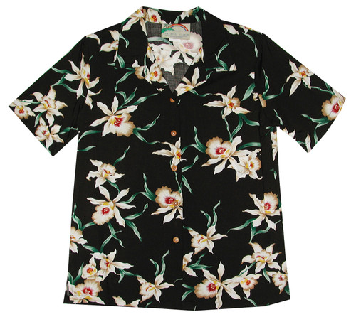 Star Orchid Women's Hawaiian Camp Shirt