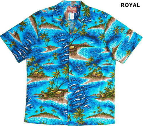 Nalu Waves Island Men's Hawaiian Shirt