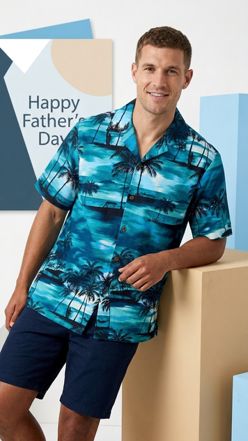 Night Time Surf Men's Hawaiian Shirt