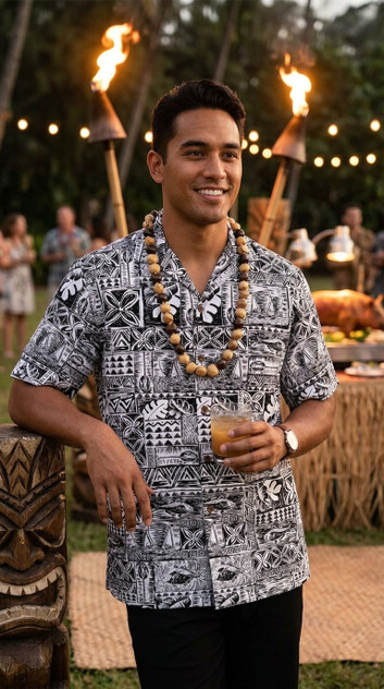 Island Sketches Men's Hawaiian Shirt