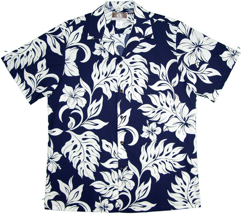 Rainforest Tropical Hibiscus Men's Hawaiian Shirt