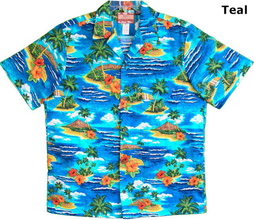 Vibrant Hibiscus Island Men's Hawaiian Shirt