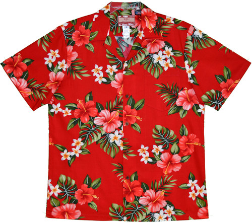 Hibiscus Rose Mallow Men's Hawaiian Shirt