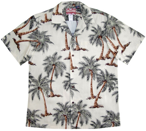 Midnight Coconut Tree Men's Hawaiian Shirt