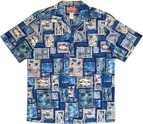 Island Motifs Men's Hawaiian Shirt