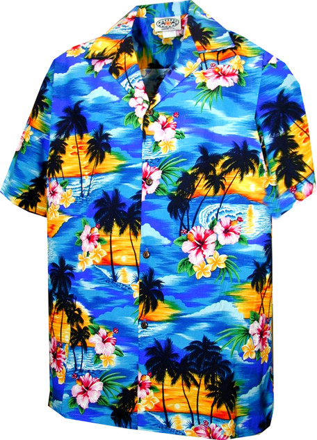 Brilliant Hawaiian Sunset Boy's Hawaiian Shirt