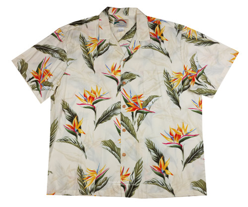 Paradise Found Men's Bird of Paradise #4 Hawaiian Shirt