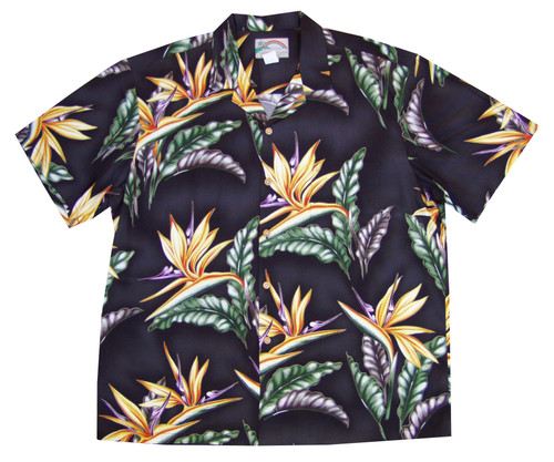 Paradise Found Men's Bird of Paradise #2 Hawaiian Shirt