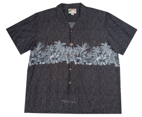 Paradise Found Men's Paradise Chest Band Hawaiian Shirt