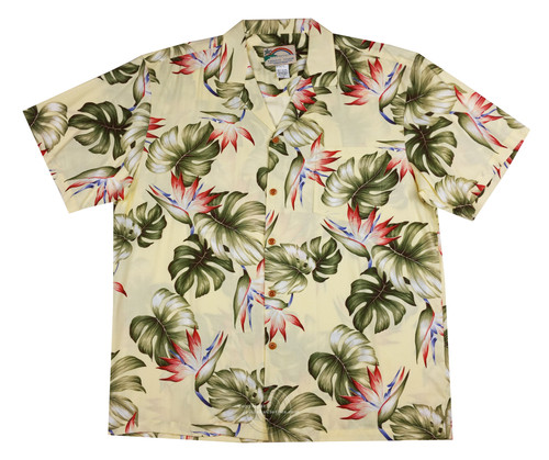 Paradise Found Men's Monstera Paradise Hawaiian Shirt