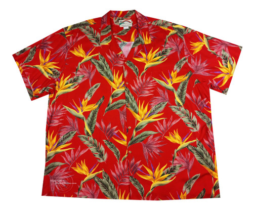 Paradise Found Men's Bird of Paradise #1 Hawaiian Shirt