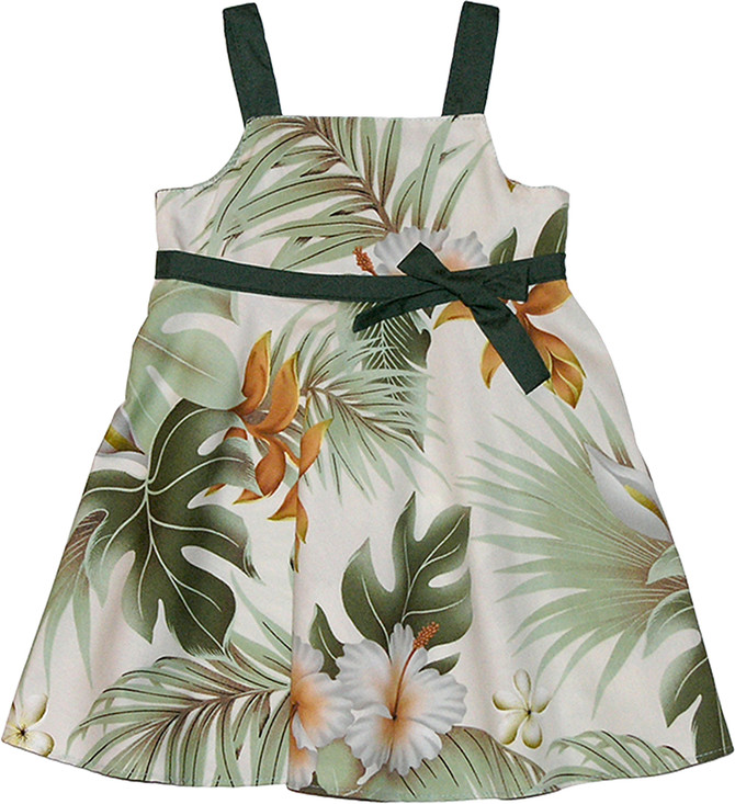 RJC Girl's Tropical Garden Butterfly Bow Flare Dress