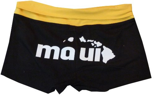 100% Kama'aina Women's Maui Butt Foldover Waistband Low Rise Yoga Short