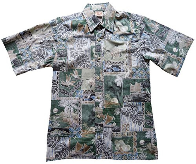 Go Barefoot Mens Pacifica Placket Reverse Shirt