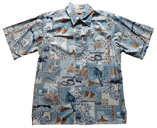 Go Barefoot Mens Pacifica Placket Reverse Shirt