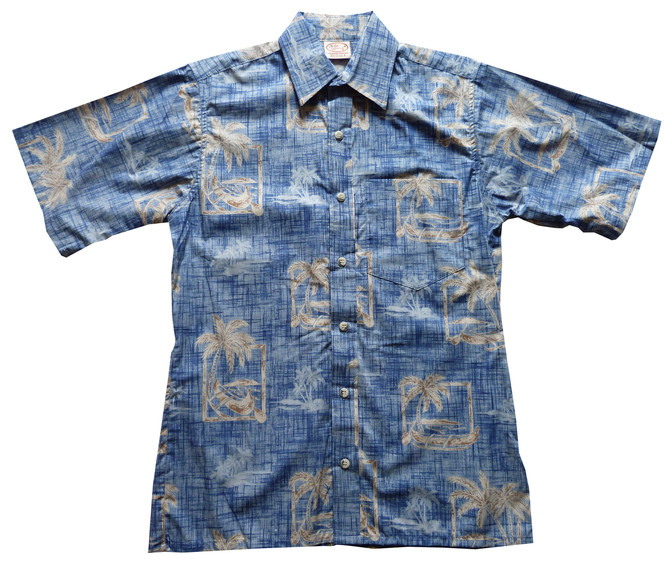 Go Barefoot Mens Outrigger Placket Reverse Shirt