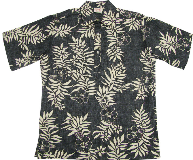 Go Barefoot Mens Mini Tahitian Pullover Reverse Cotton Shirt