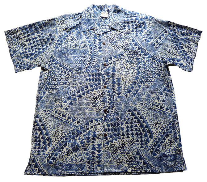 Go Barefoot Mens Hawaiian Tats Big & Tall Shirt