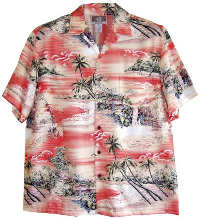 RJC Mens Paradise Island Surf Rayon Shirt