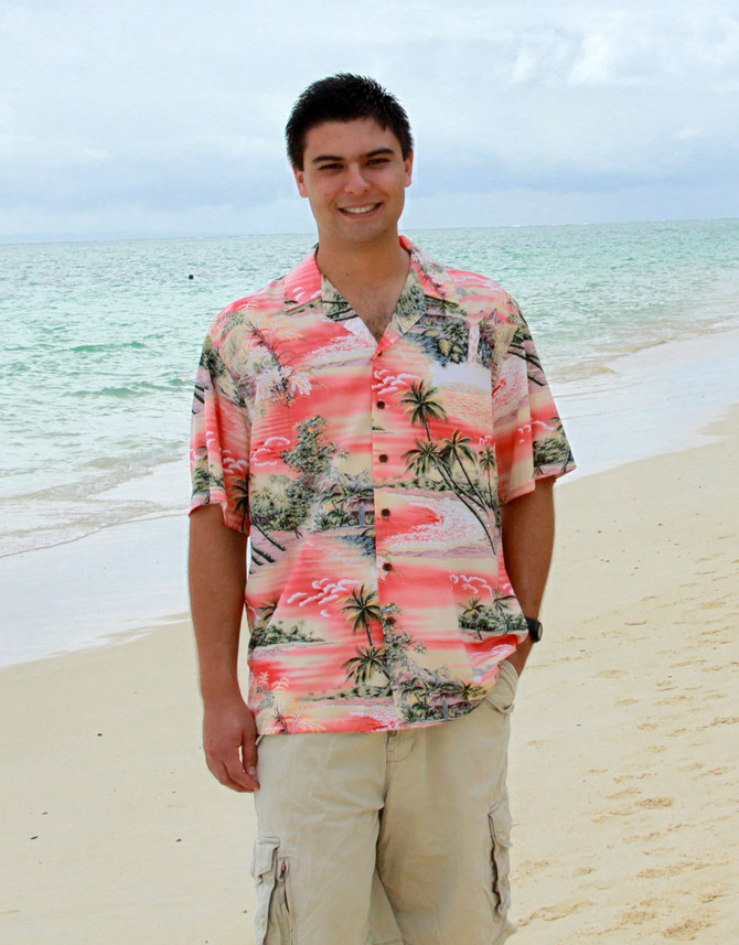 RJC Mens Paradise Island Surf Rayon Shirt