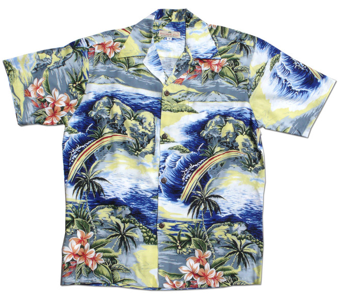 Pineapple Juice Mens Rainbows and Waterfalls Shirt