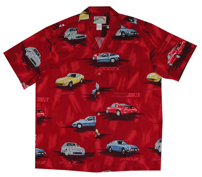 Nissan Z Men's Hawaiian Aloha Rayon Shirt - Made in Hawaii