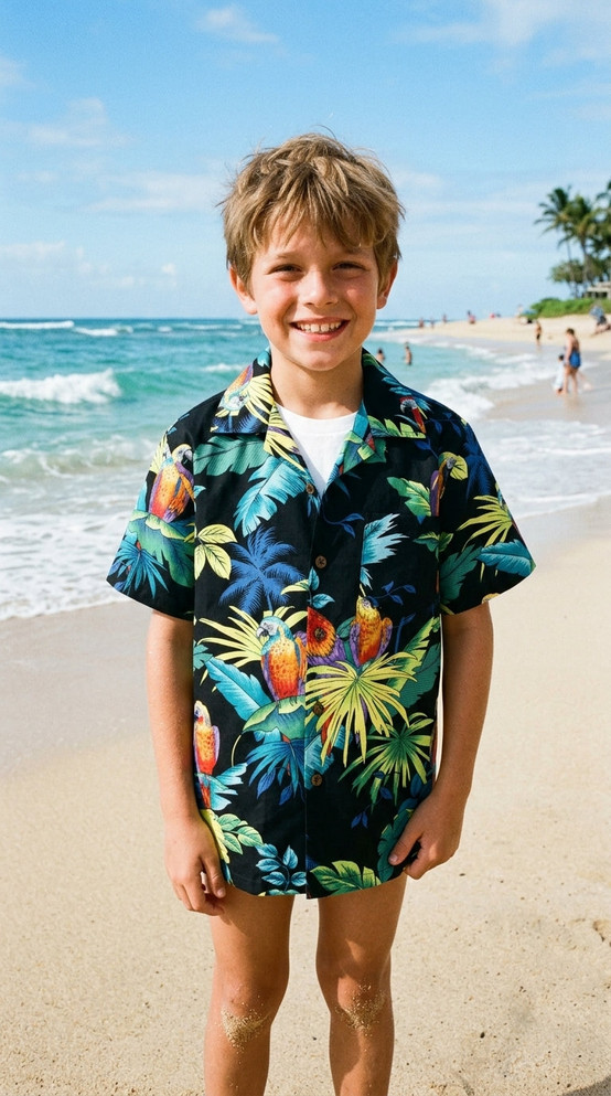 RJC Boys Jungle Parrot Shirt