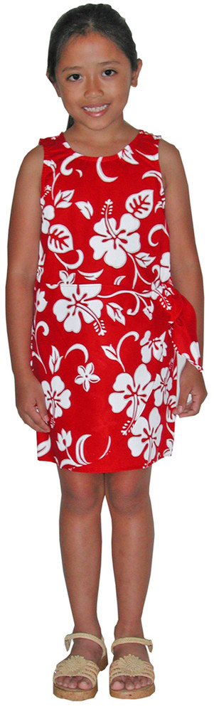 RJC Girls Classic Hibiscus Sarong Dress