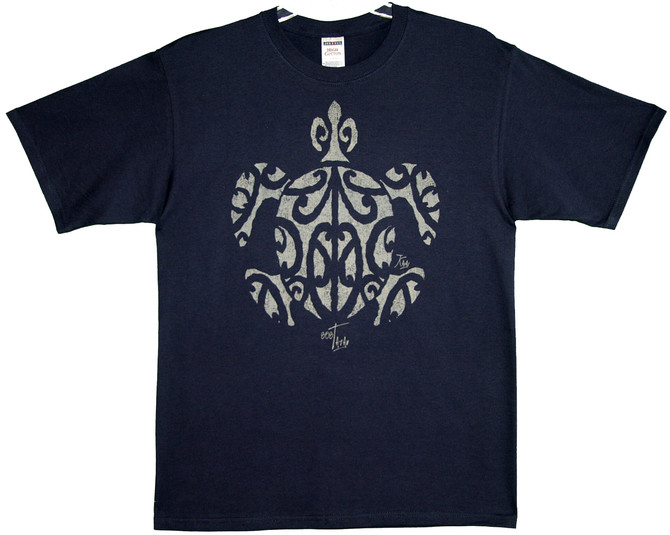 Hawaii Imprint - RJC Tatau (Tattoo) Honu Pre-Shrunk Cotton T-shirt