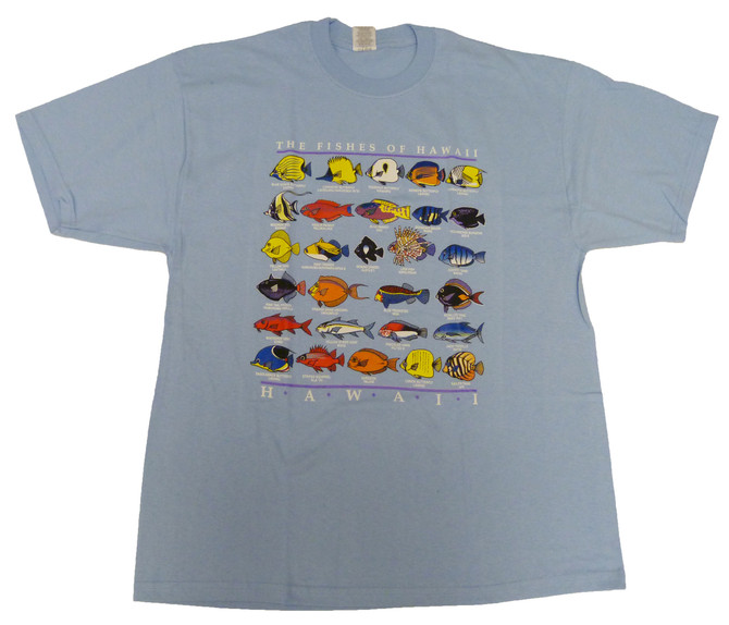 RJC Men's The Fishes of Hawaii Hawaiian Tshirt - Hawaii Imprint