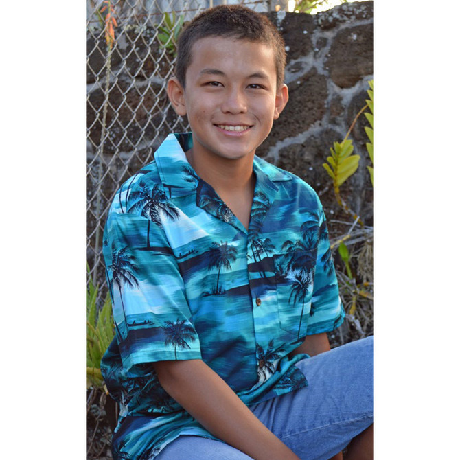 RJC Boy's Night Time Surf Hawaiian Shirt