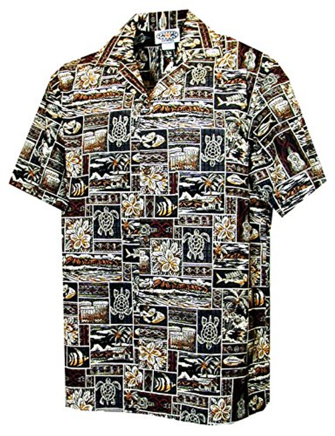 Pacific Legend Mens Ancient Hawaiian Memory Shirt
