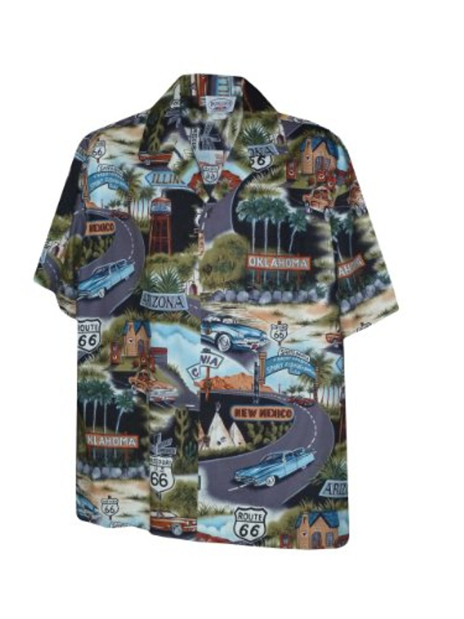 Pacific Legend Mens M to 3X Route RT 66 Travel States Shirt