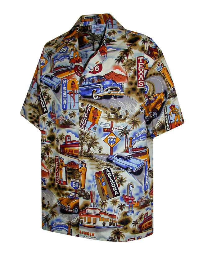 Pacific Legend Mens M to 4X Route RT 66 Shirt