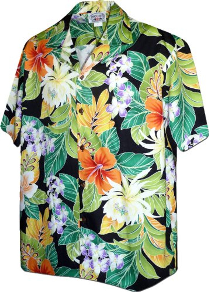 Pacific Legend Mens S to 4X Polynesian Bouquet Shirt