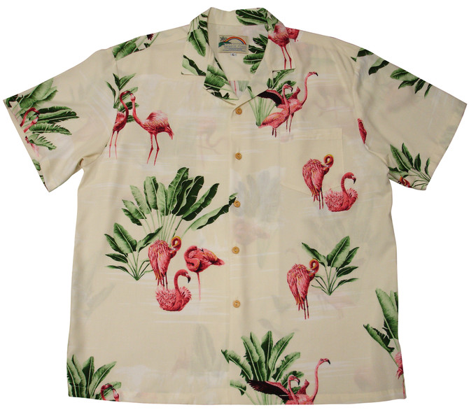Paradise Found Men's Flamingo 19 Hawaiian Shirt - OhanaWear