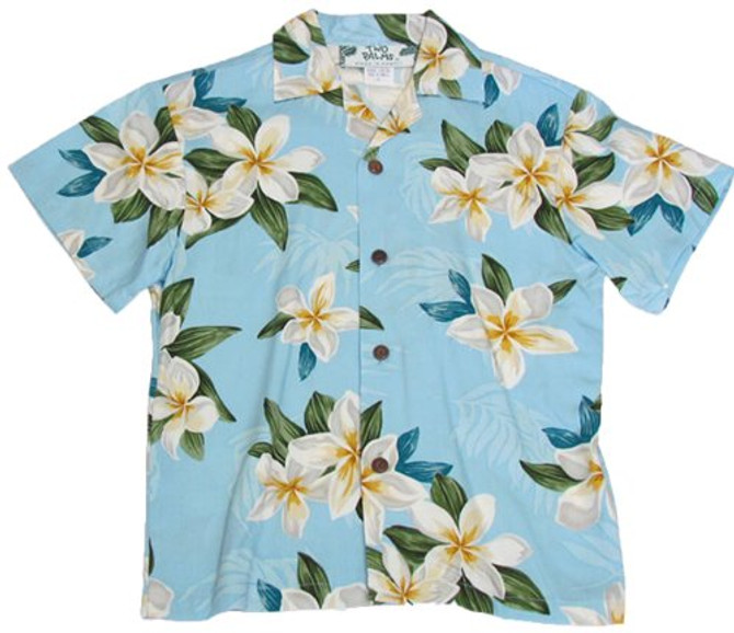 Two Palms Boy's Plumeria Shower Rayon Shirt