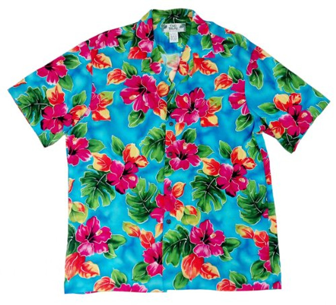 Two Palms Men's Hibiscus Shirt